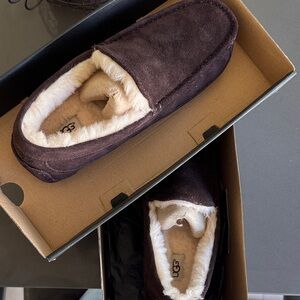UGG Men's Dark Brown Suede Loafers